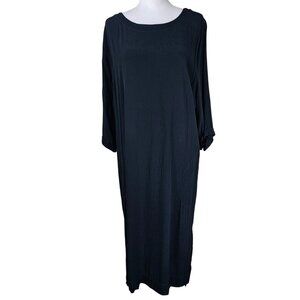 Anthropologie Holding Horses Maxi Dress Sz XL Pockets & Side Slit Relaxed Boho